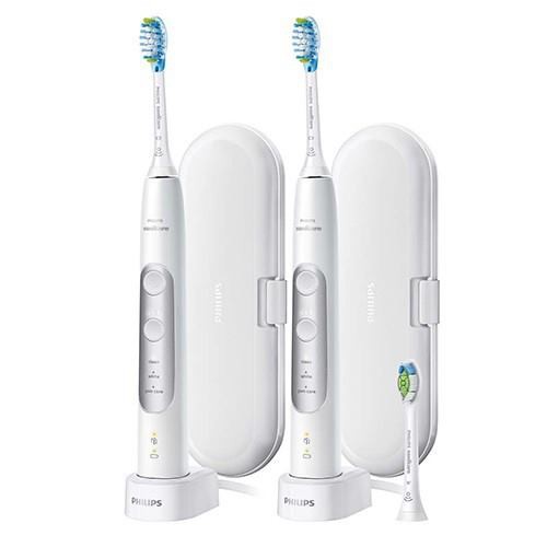 [Hot Sale] - Bộ Đôi Bàn Chải Điện Sóng Âm Philips Sonicare Protectiveclean 6100 7000