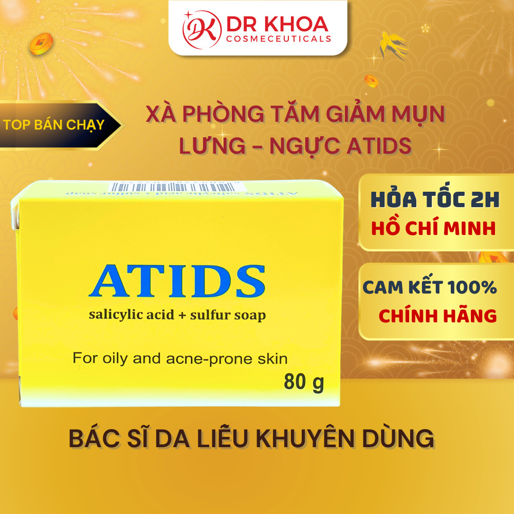 ATIDS - Xà Phòng Giảm Mụn Lưng ATIDS Soap Bar 80g