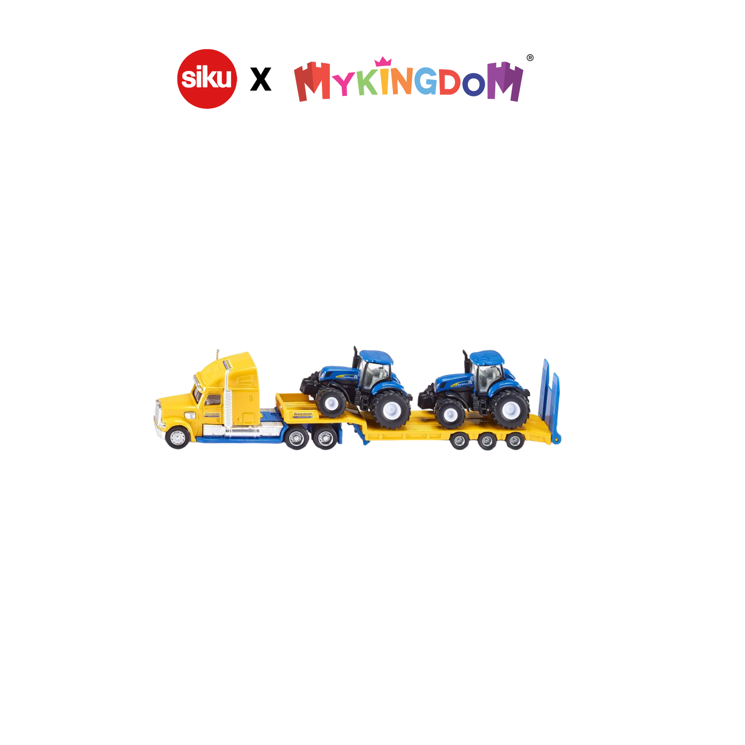 Đồ Chơi Mô Hình Xe tải kéo 2 đầu xe nông nghiệp SIKU 1805