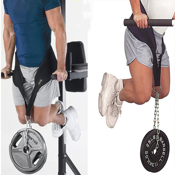 Đai Lưng Có Xích Treo Tạ Dip Belt Valeo Hỗ Trợ Squat Pull Up Dips