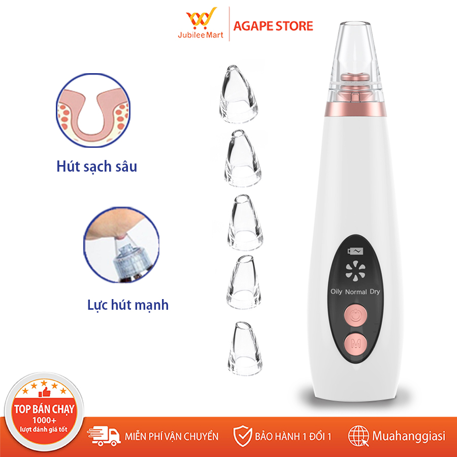 [Giảm 7% Tối Đa 800K] [Loại Cao Cấp]Máy Hút Mụn Đầu Đen Chân Không Làm Sạch Lỗ Chân Lông Hút Mụn Trứng Cá Có 6 Đầu Hút Và 3 Cường Độ Sức Hút Điều Chỉnh Máy Hút Mụn Cầm Tay Cực Mạnh Máy Hút Mụn Mini - 