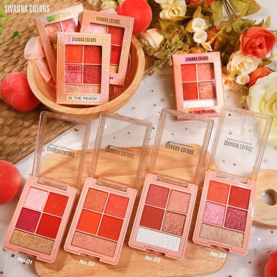 [HCM]Phấn mắt Sivanna colors in the peach thành phần của sản phẩm hoàn toàn lành tính và an toàn cho người sử dụng chất lượng và công dụng của sản phẩm đảm bảo như mô tả