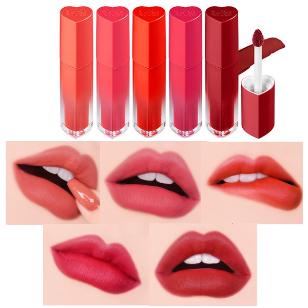 Son kem Black Rouge Color Heart Lock Tint phiên bản trái tim sản phẩm đa dạng chất lượng đảm bảo an toàn cho sức khỏe người dùng vui lòng inbox để shop tư vấn thêm