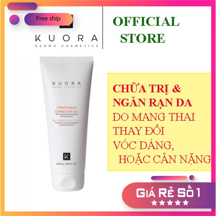 Kem Xóa & Chống Rạn Da - Nhập Khẩu Trực Tiếp Châu Âu - Kuora Stretch Mark Corrector Gel With Natural Moisturising Factor