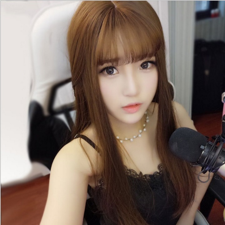 [HCM]Tóc giả nữ hàn quốc + Tặng kèm lưới T384