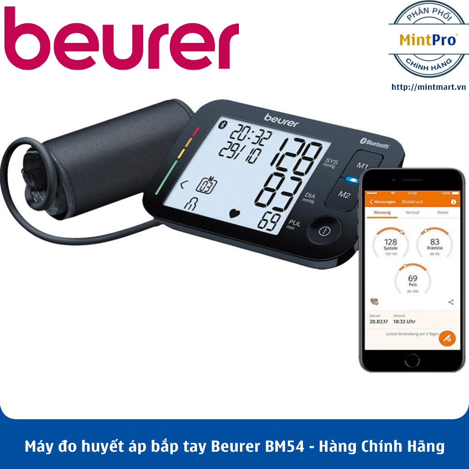 Máy Đo Huyết Áp Bắp Tay Beurer Bm54 – Hàng Chính Hãng