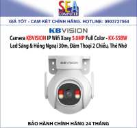 Camera KBVISION IP Wifi Xoay 5.0MP Full Color Led Sáng & Hồng Ngoại 30m Đàm Thoại 2 Chiều Thẻ Nhớ - KX-S5BW