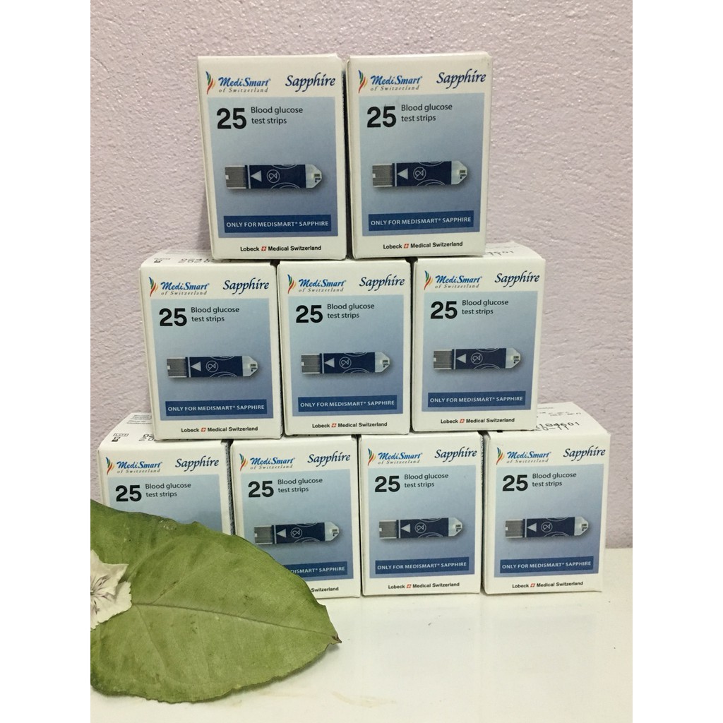 Que Thử Tiểu Đường Đường Huyết Medismart Sapphire