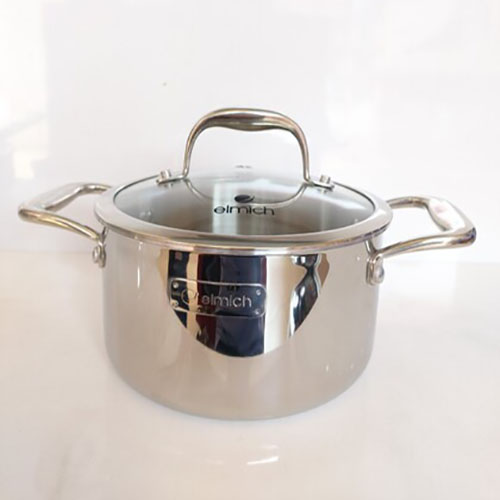 Nồi Inox 3 Lớp Cao Cấp Đáy Liền Emich Trimax XS EL-3749 Size 26cm - Hàng chính hãng bảo hành 36 thán