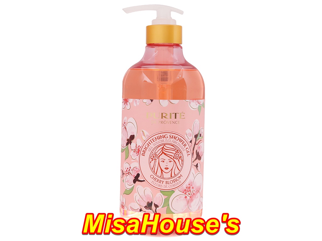 Sữa tắm Purité Chiết xuất hoa anh đào 850ml