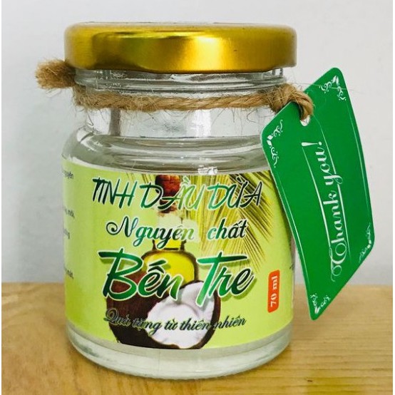 TINH DẦU DỪA BẾN TRE NGUYÊN CHẤT LỌ 70ML