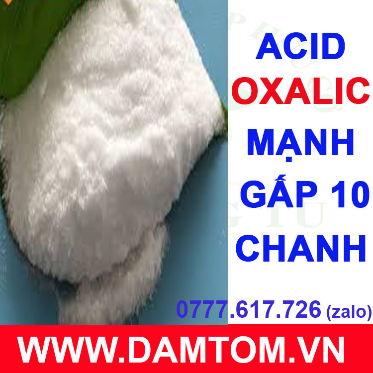 Bột oxalic tẩy vết dầu rỉ sét ố vàng trên vải tẩy keo chụp bản