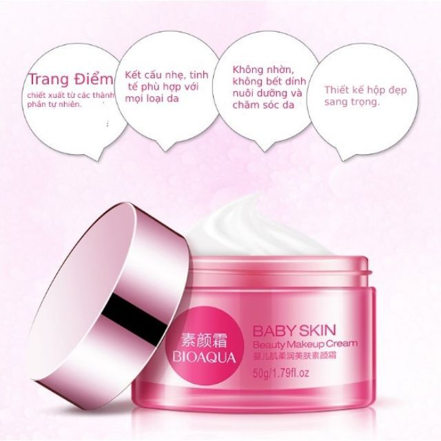 Kem Dưỡng Ẩm 24H Trị Mụn Phục Hồi Sáng Da Baby Skin Bioaqua Nội Địa Đài Trung Cam Kết Hàng Đúng Mô Tả Chất Lượng Đảm Bảo An Toàn Đến Sức Khỏe Người Sử Dụng