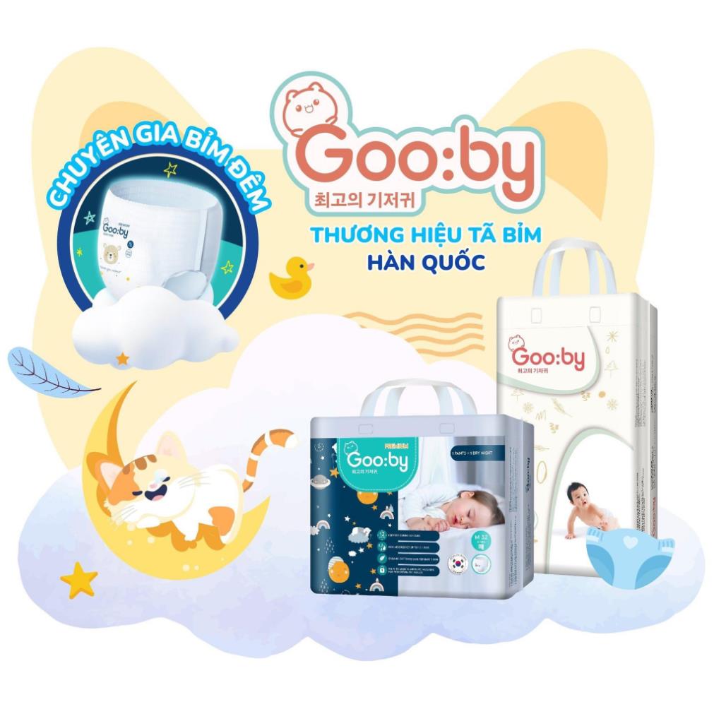 [Combo 2 Ngày 2 Đêm] Tã/bỉm quần Gooby mềm mại an toàn siêu thấm hút size M/L/XL/XXL cho bé từ 6kg -