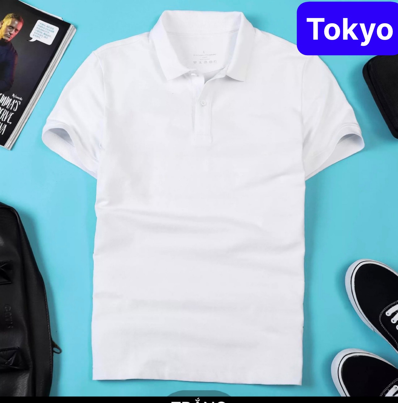 ÁO THUN TRƠN ÁO PHÔNG ÁO THUN POLO CỔ TRỤ NAM NỮ VẢI CÁ SẤU COTTON NHIỀU MÀU TAY NGẮN CÓ CỔ BẺ VẢI Đ