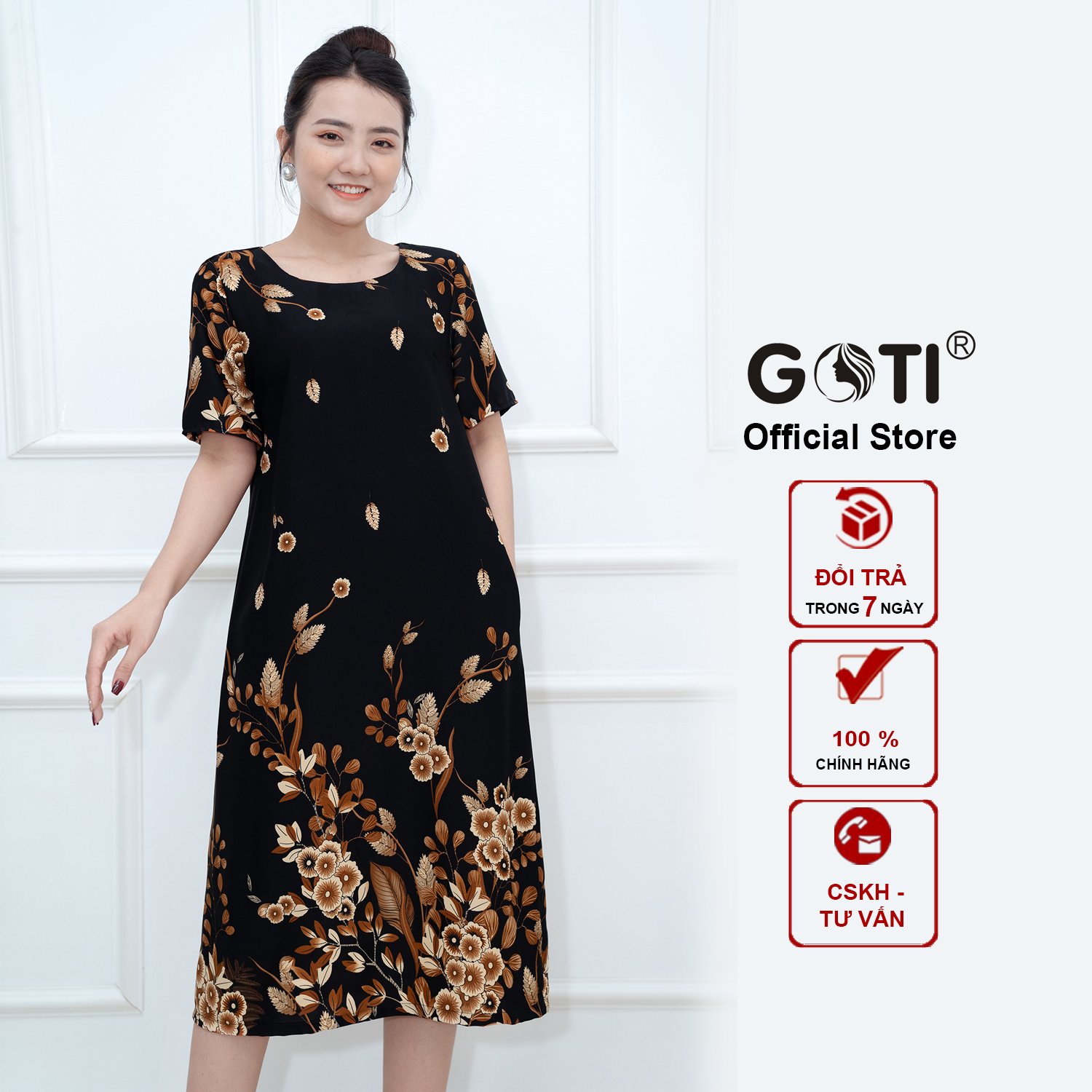 Đầm Suông Chữ A Trung Niên Giá Rẻ Tháng 9,2023|Biggo Việt Nam