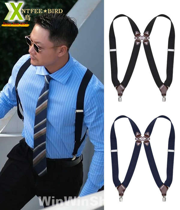Đai Đeo quần 2 Kẹp bản nhỏ 2.5cm - Holster Suspender chữ X Phụ Kiện