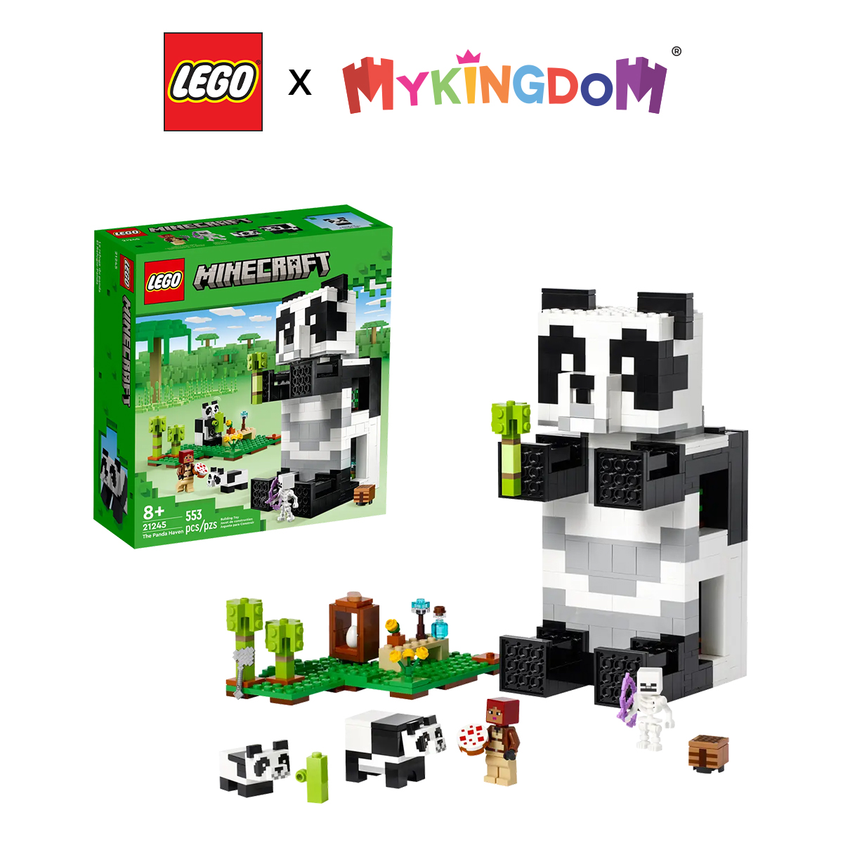 Đồ Chơi Lắp Ráp LEGO Minecraft Ngôi Nhà Gấu Trúc 21245 (553 chi tiết)