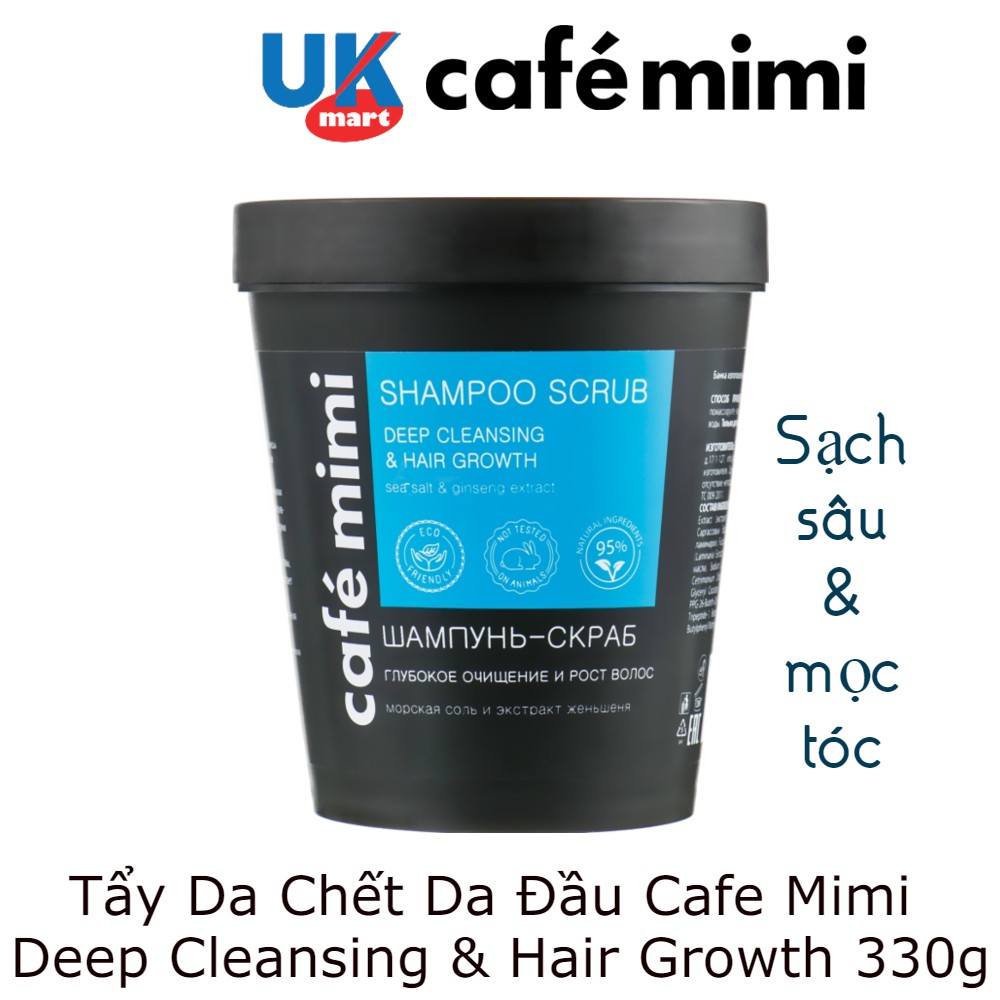 Tẩy Da Chết Da Đầu Cafe Mimi Shampoo Scrub 330g