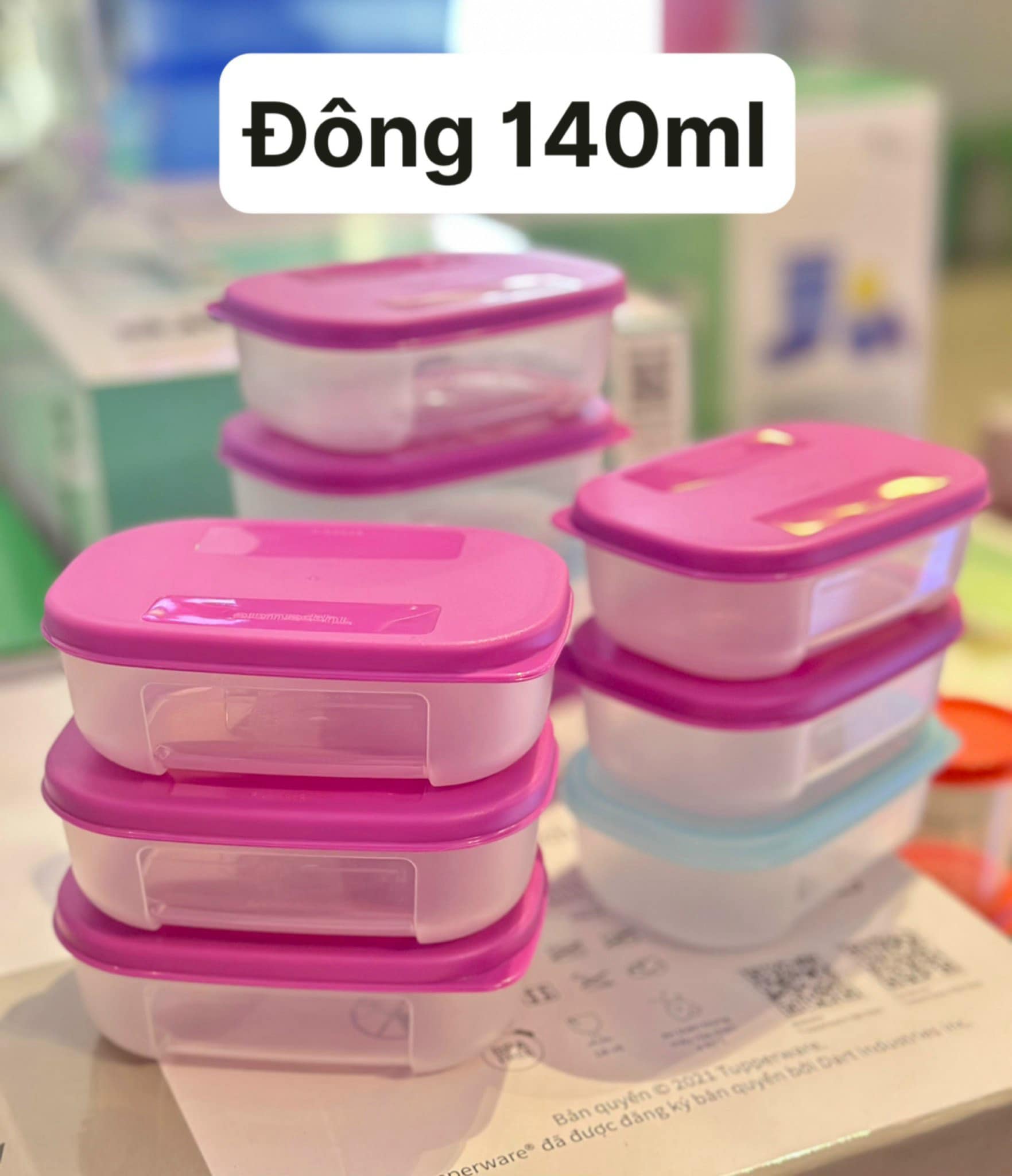 Hộp Chia Đồ Ăn Dặm Tupperware Mini 60ml/140ml/200ml/250ml/290ml/300ml - Tupperware Mall Chợ Lớn