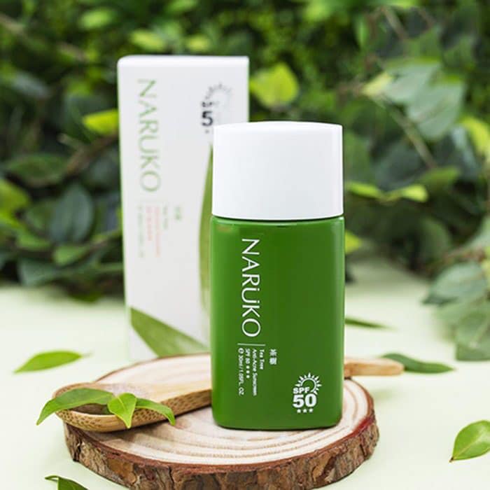 Kem Chống Nắng SPF50 Naruko Trà Tràm Tea Tree Anti-Acne Sunscreen SPF50 (30ml)
