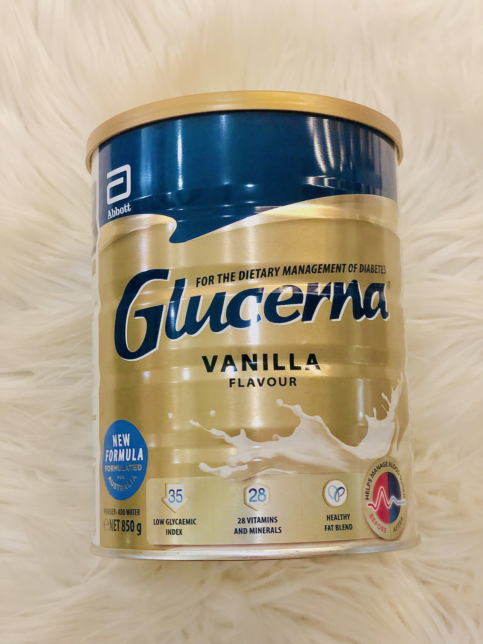 Sữa bột Glucerna vị Vanilla Úc 850g