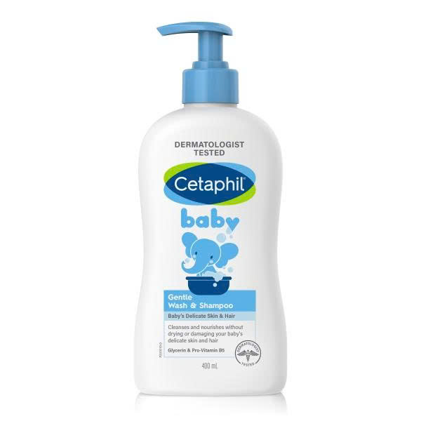 Sữa tắm gội em bé Cetaphil Baby Gentle Wash and Shampoo dịu nhẹ Chai 400ml