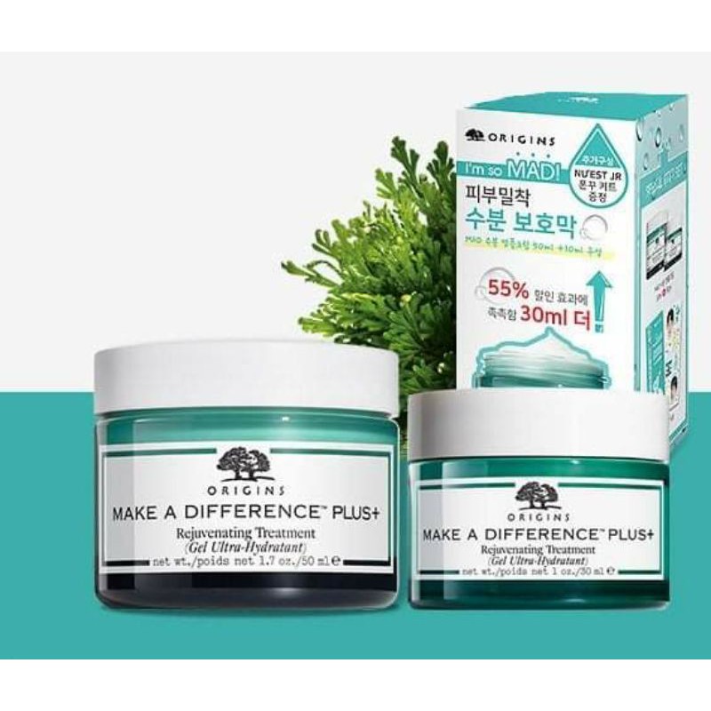Kem dưỡng dạng gel Origins Make Different Plus+ Rejuvenating Treatment.