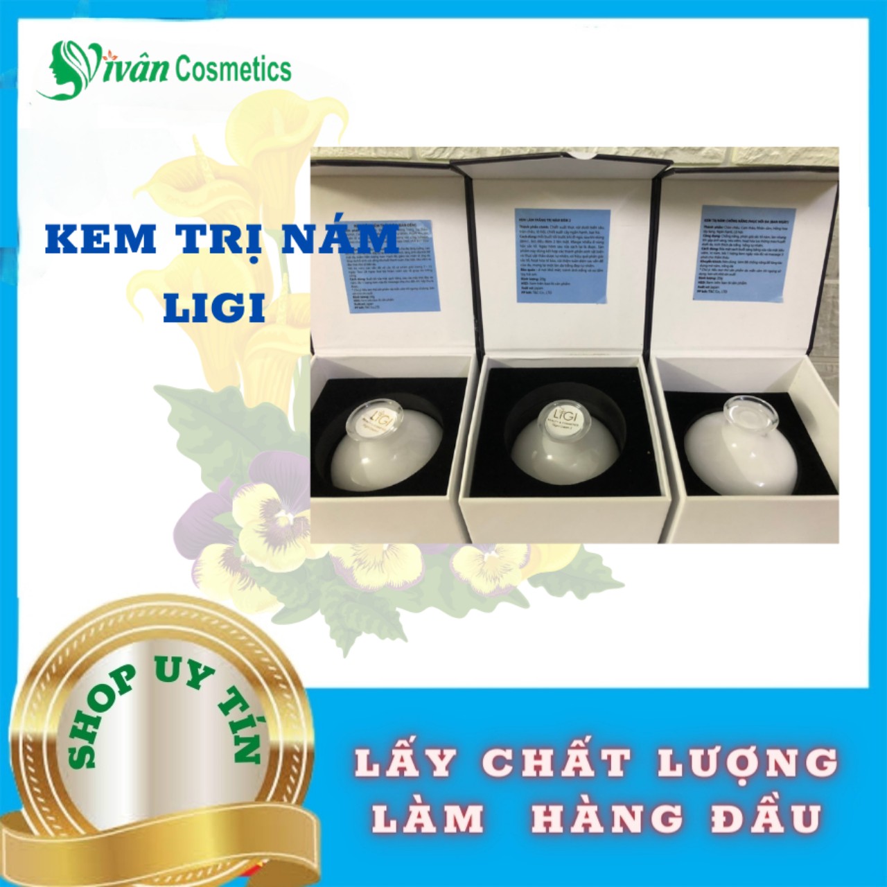 Bộ 3 Kem Nám Đỉnh Cao Nhà Ligi