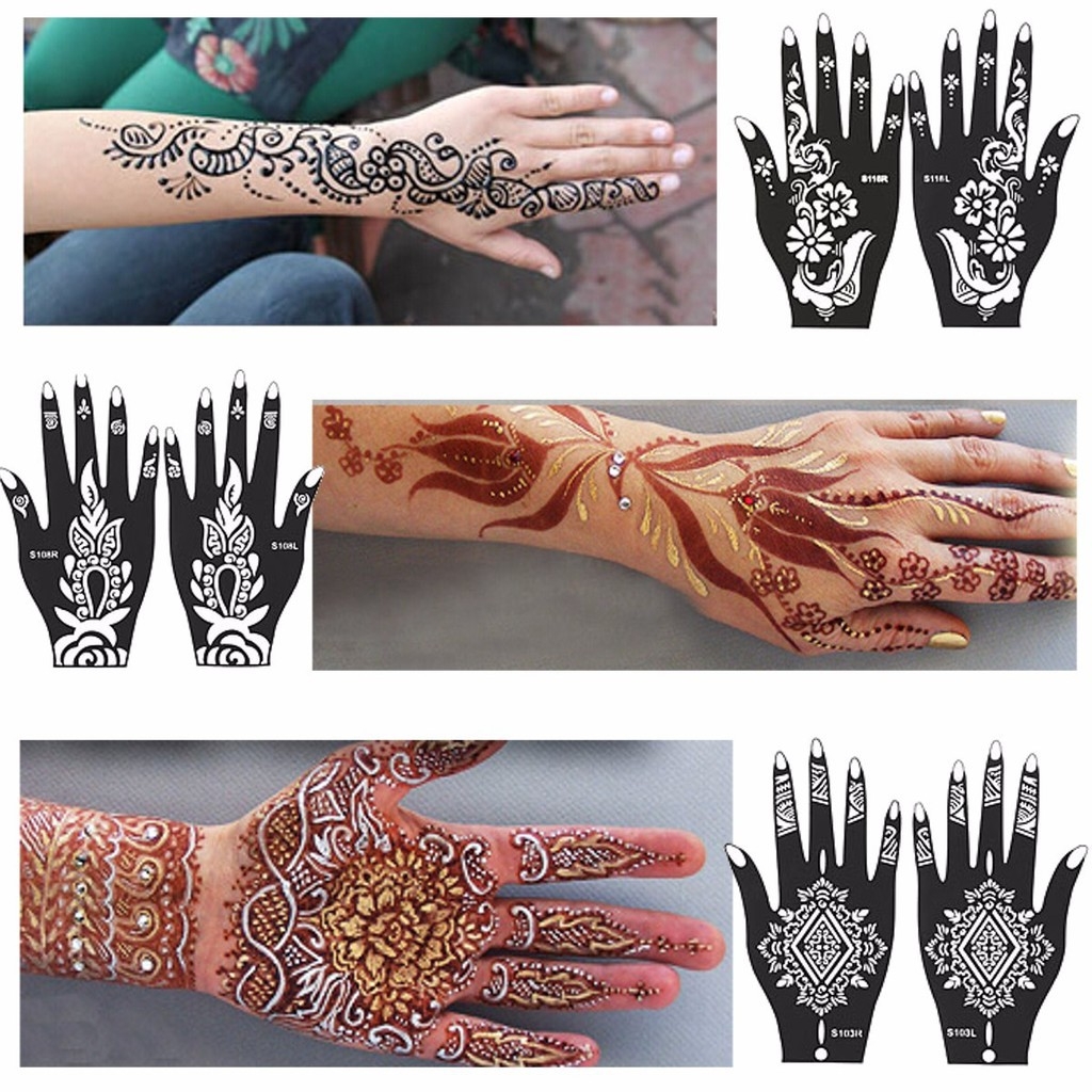 Hộp Mực Vẽ Henna India Tattoo