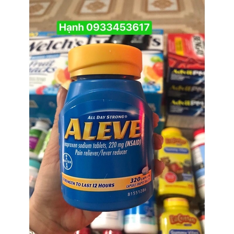 [Hcm]Hộp Đựng Aleve 320 Viên Mỹ