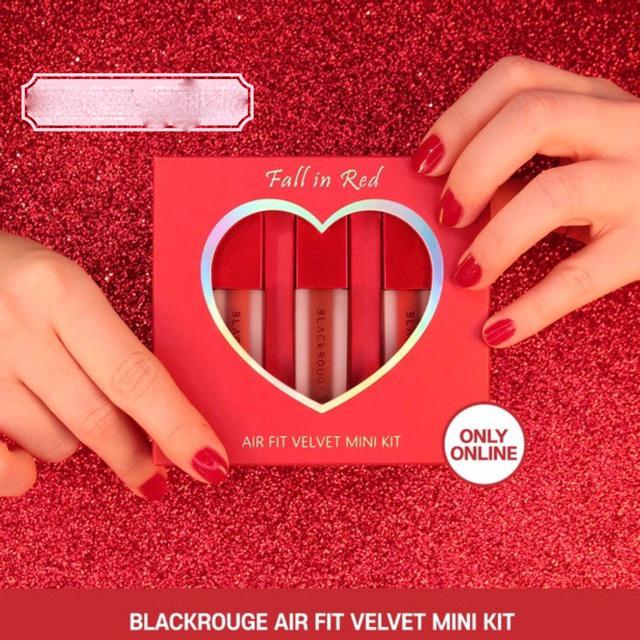 Son Kem Mini Black Rouge Air Fit Velvet Mini Kit - Fall In Red