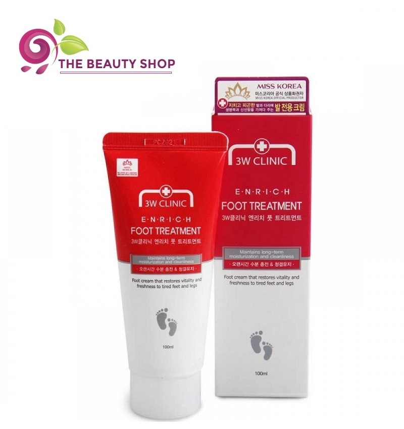 [HCM]Kem Ngăn Ngừa Nứt Gót Chân 3W Clinic Enrich Foot Treatment 100g