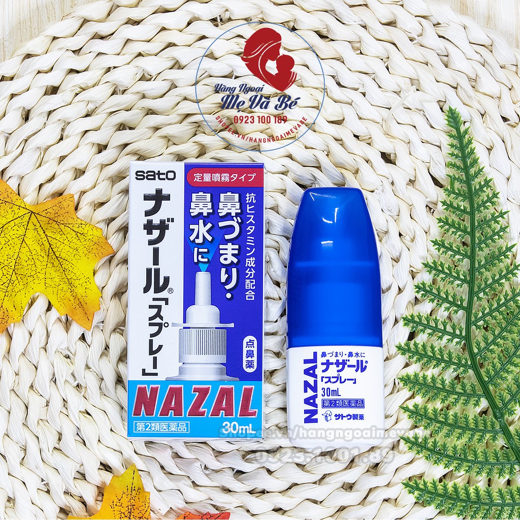 Chai Xịt Mũi Nazal Xịt Thông Mũi Nhật 30Ml