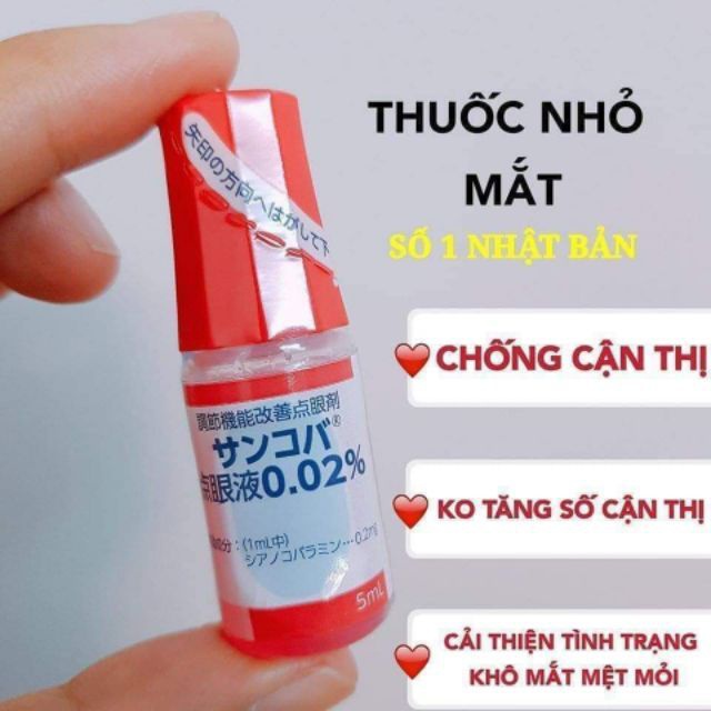 [Hcm]Thuốc Nhỏ Mắt Sancoba - Phục Hồi Thị Lực