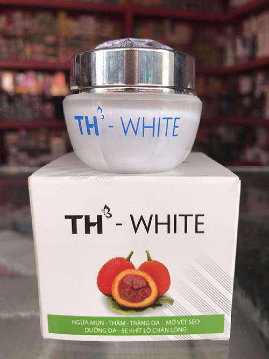 [HCM]Kem ngừa mụn thâm mờ sẹo trắng da se khít chân lông TH WHITE 12g