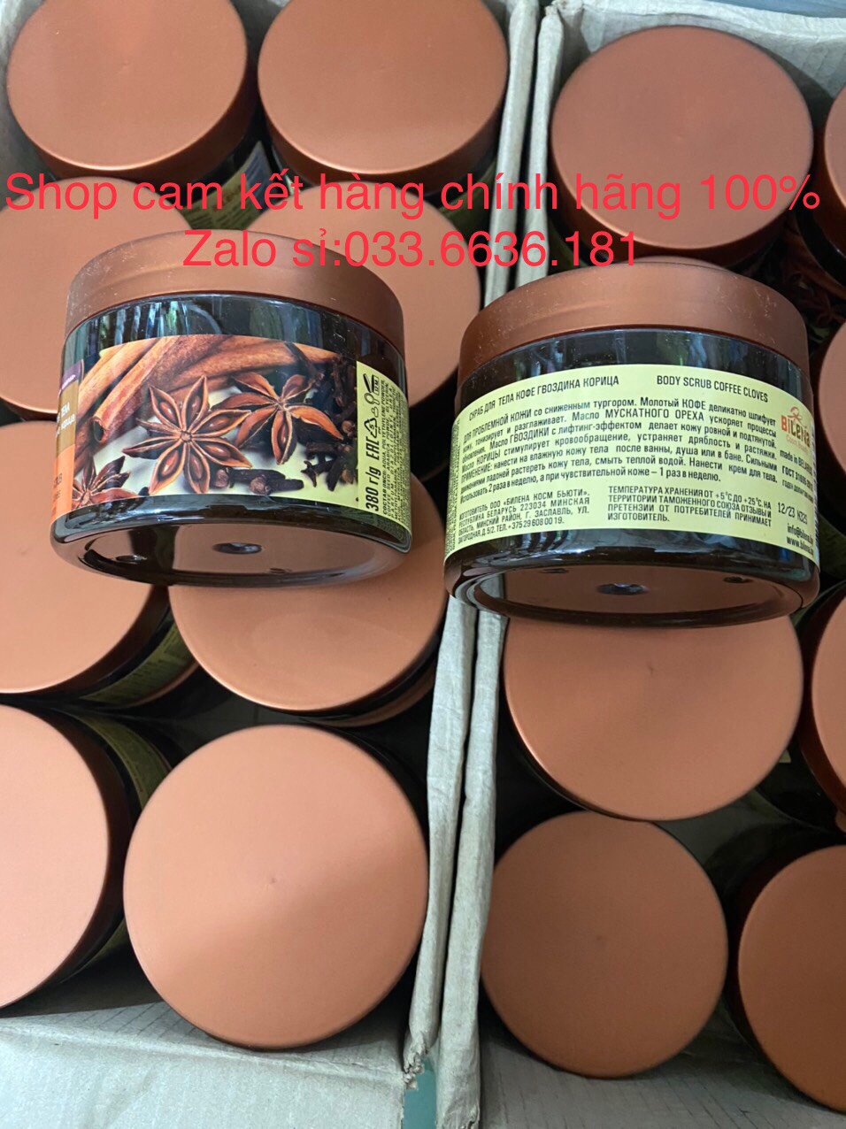 TẨY DA CHẾT CHIẾT XUẤT TỪ QUẾ HỒICÀ PHÊCAM CHANHĐÀO GIÚP SĂN CHẮCMỀM MỊN XUẤT XỨ TỪ NGA 1 HỦ 380G (CAM KẾT HÀNG CHUẨN 100%)