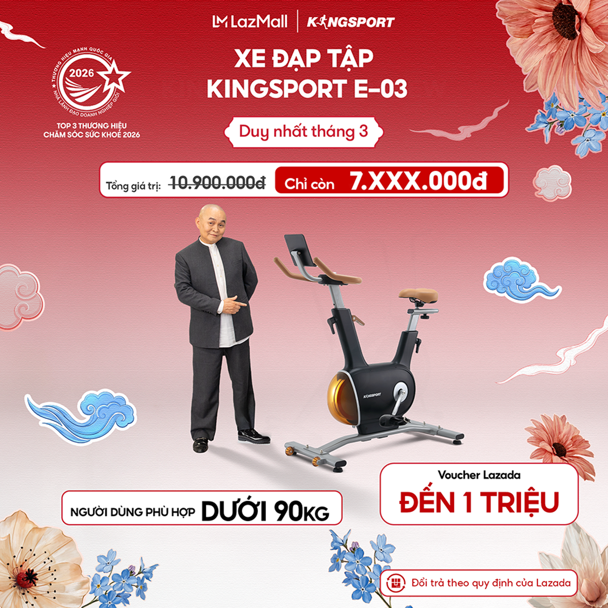 Kingsport E-03: Xe đạp tập thể dục tại nhà - Đẳng cấp & Hiệu quả