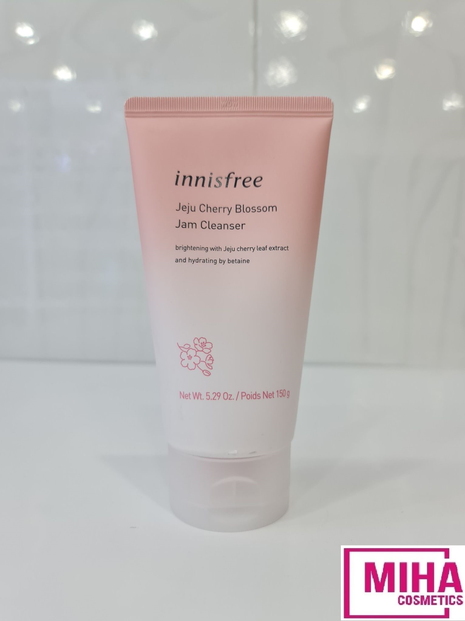 [Hcm]Sữa Rửa Mặt Dạng Gel Chiết Xuất Lá Hoa Anh Đào Innisfree Jeju Cherry Blossom Jam Cleanser 150G Hàn Quốc