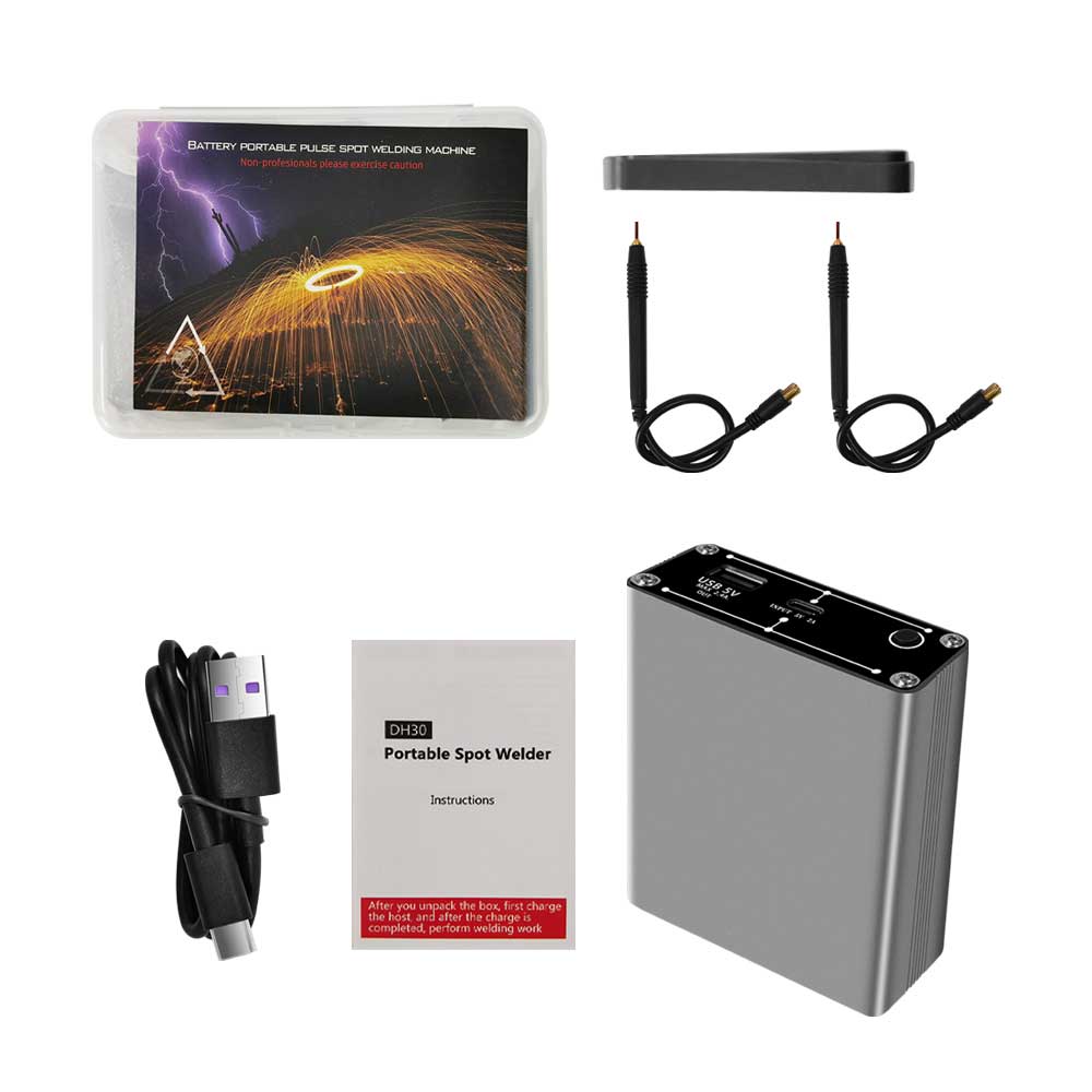 DH30 Máy hàn điểm di động DH30 Phụ kiện nhỏ Máy hàn điểm 18650 hàn tự động 0.1-0.25mm