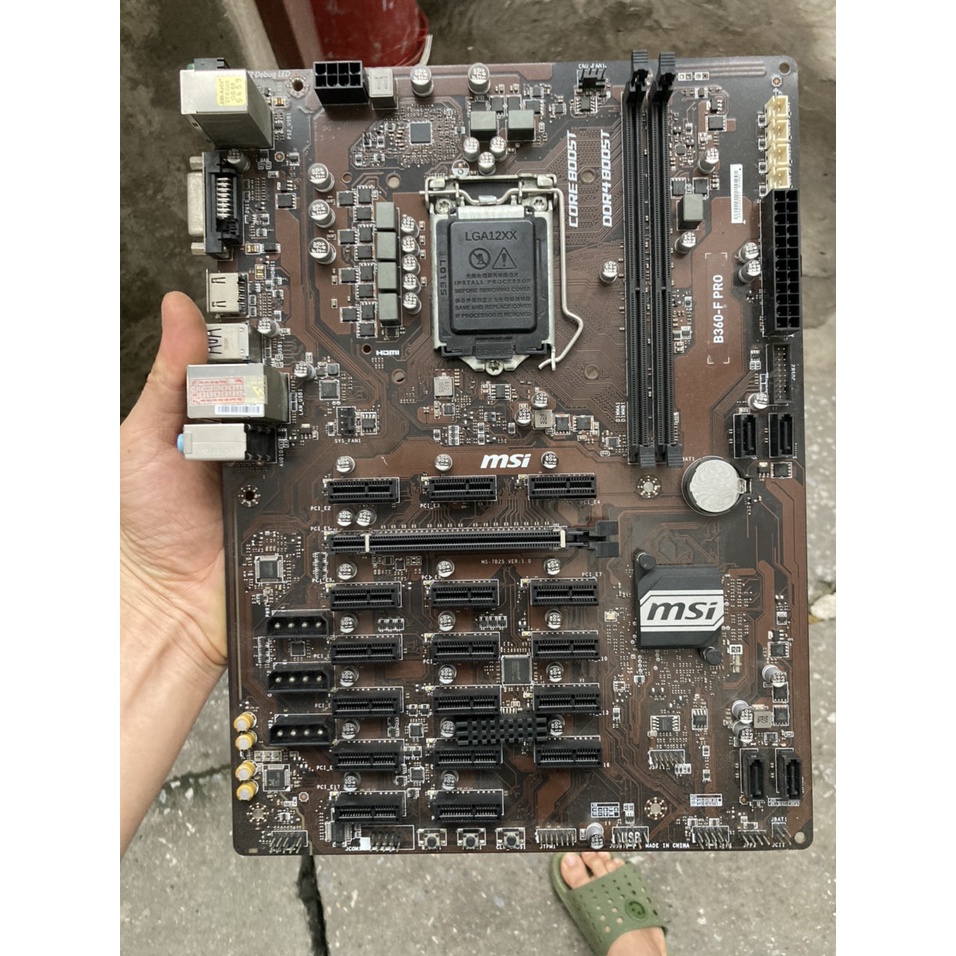 Mainboard MSI ASUS H310 AORUS B365 Socket LGA1151v2 - hàng tháo máy sạch đẹp có Fe chặn