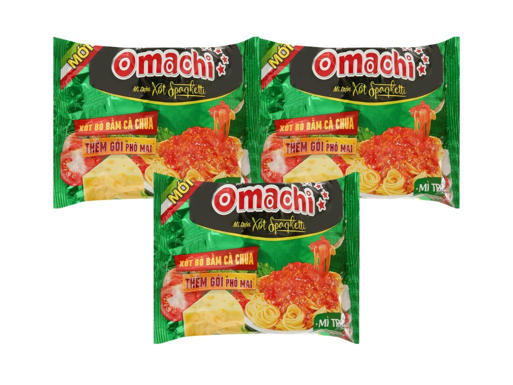Mì trộn Omachi xốt Spaghetti gói 90g