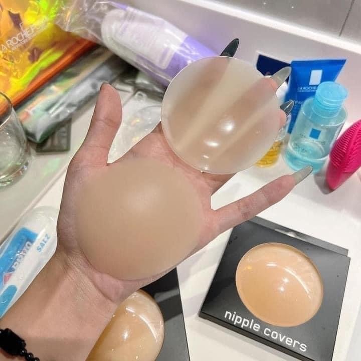 Miếng Dán Ti Silicon Nipple - Hàng Xịn Miếng dán ngực silicon nhiệt tự thân không keo dán ti siêu dí