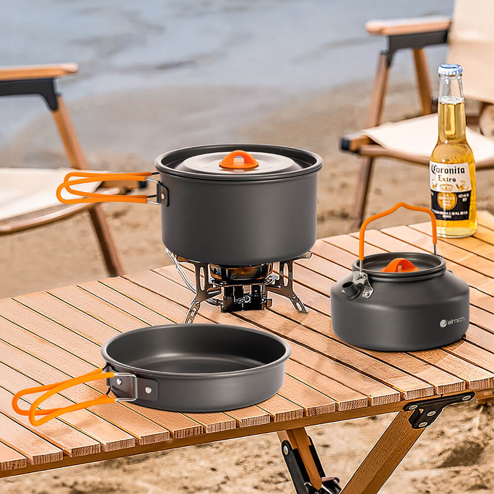 (SALE TẾT)Bộ nồi dã ngoại 3 chiếc Elmich EL0264