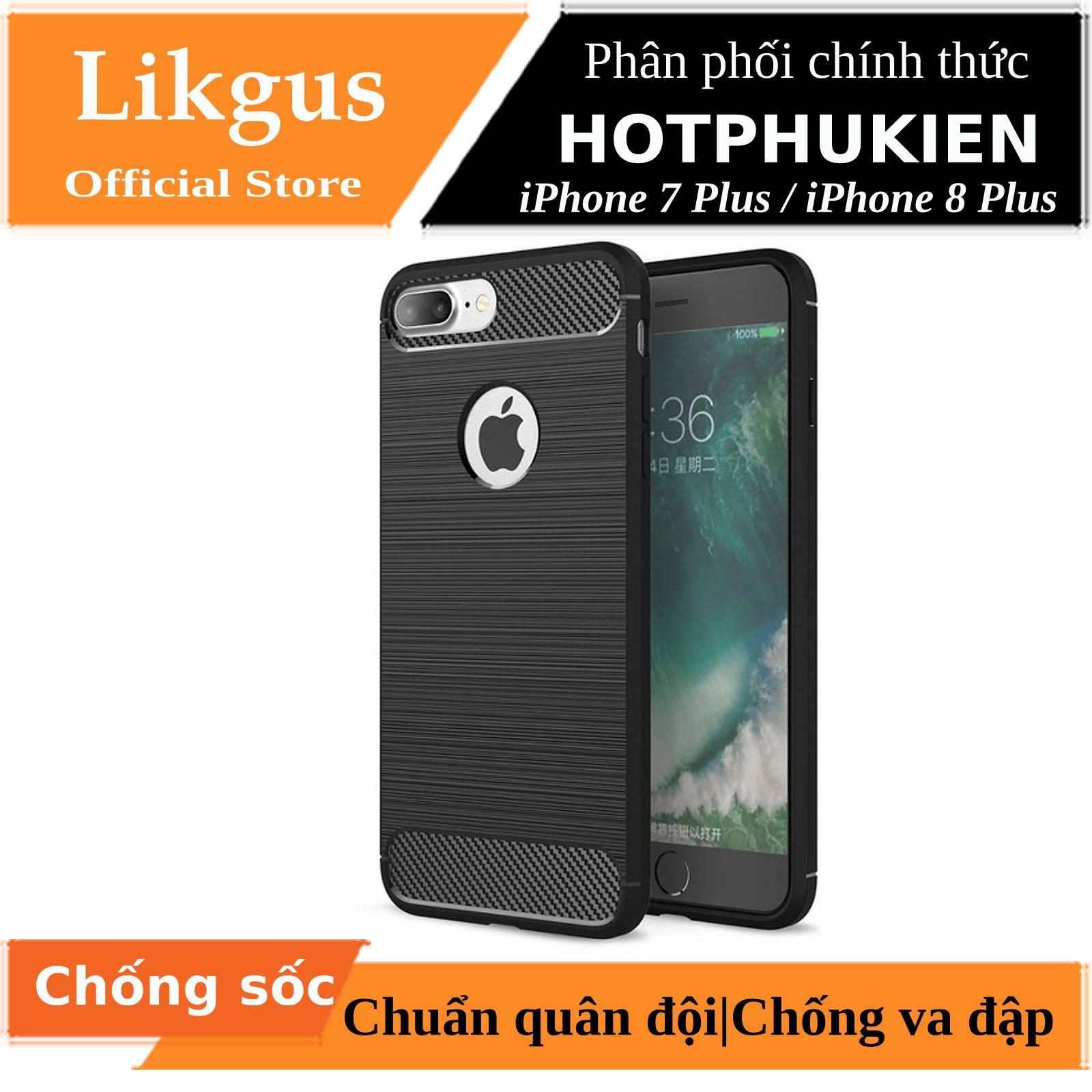 [HCM]Ốp lưng chống sốc cho iPhone 7 Plus / iPhone 8 Plus hiệu Likgus (hàng chuẩn chống va đập chống vân tay) - phân phối bởi HotPhuKien