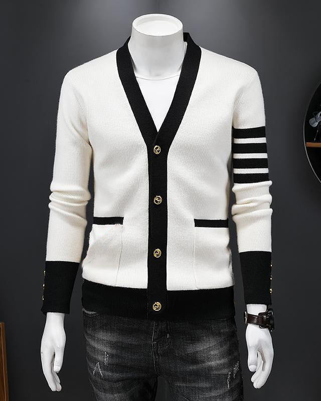 Áo len áo cardigan nam áo khoác nam mùa đông chất len dệt mềm mịn không phai không xù lông - Mã N36