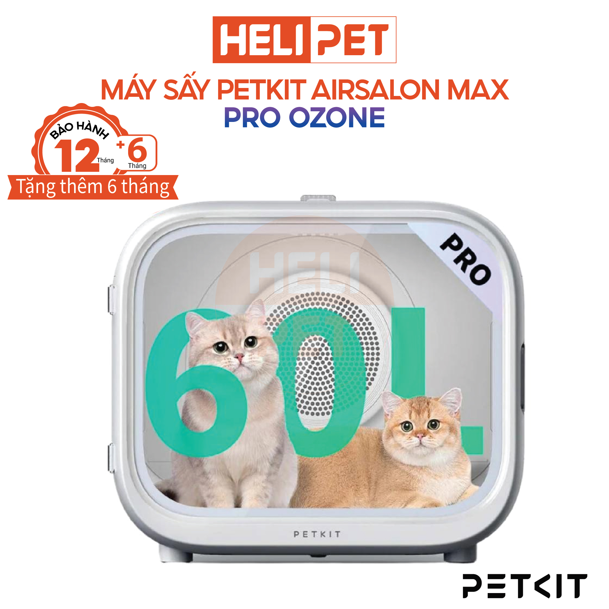Lồng Sấy Cho Chó Mèo Máy Sấy Cho Chó Mèo Petkit Air Salon Max Pro 2025 - HeLiPet