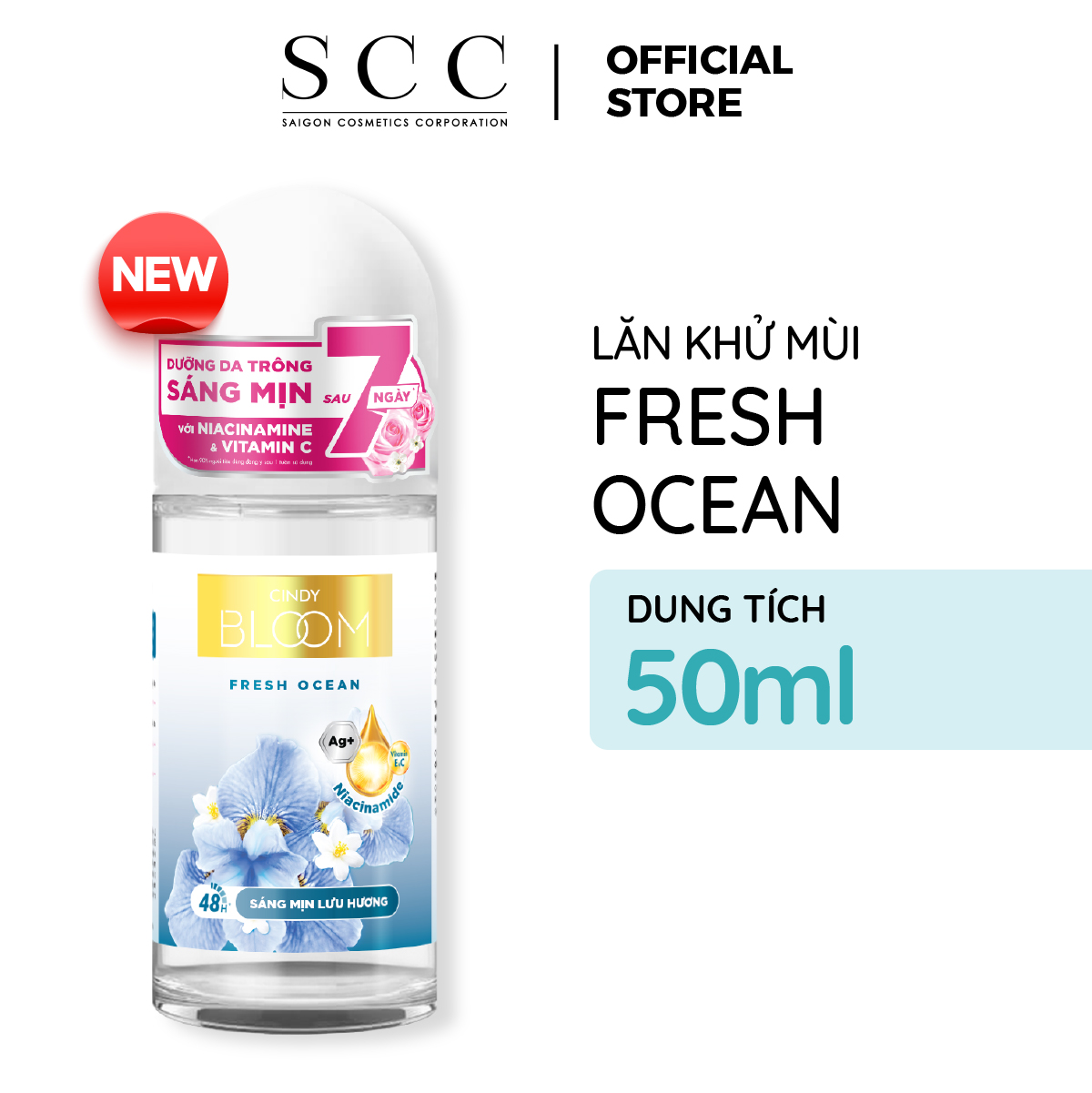 Lăn Khử Mùi Nữ Cindy Bloom Hương Nước Hoa 50ml