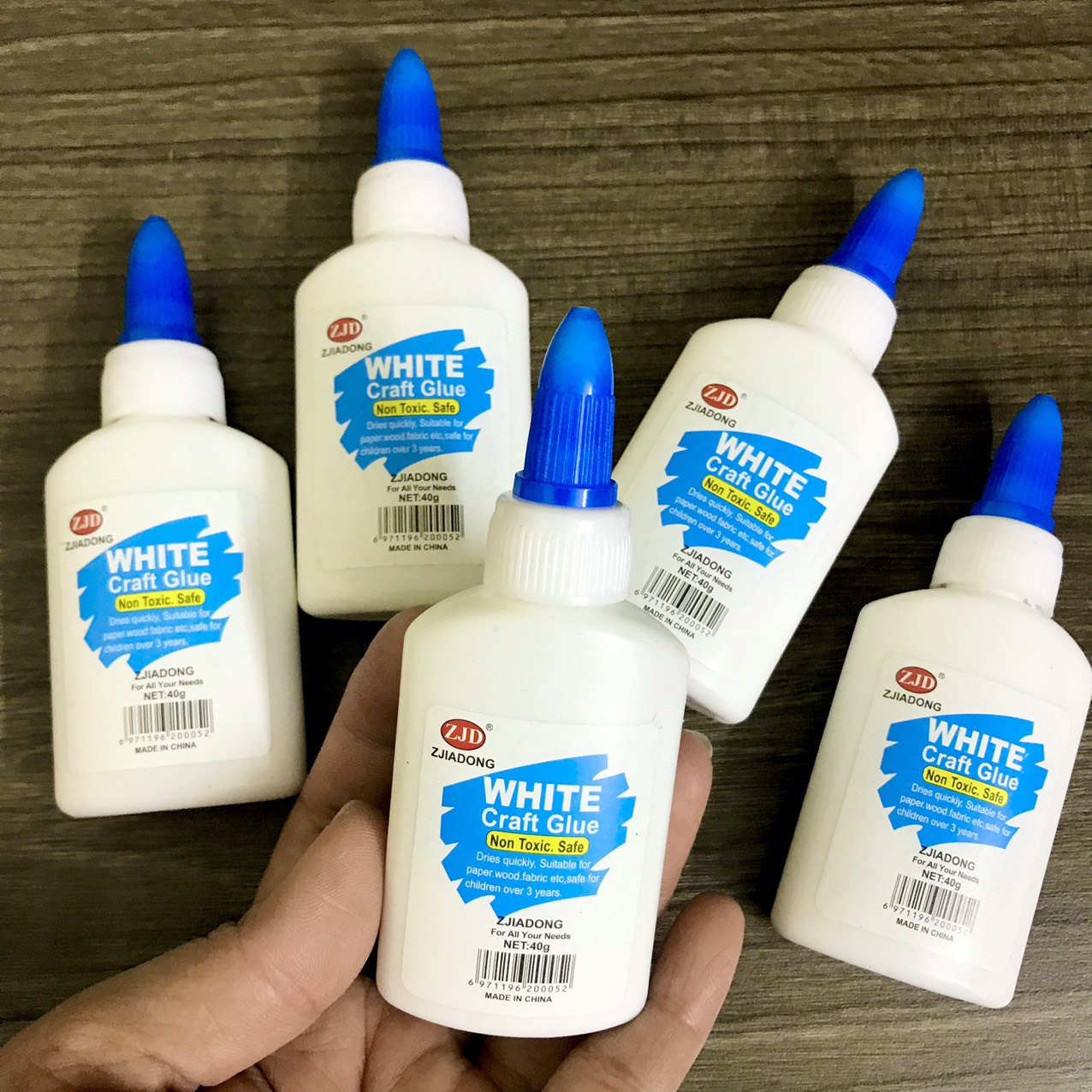 Keo sữa trong suốt 40ml dán gỗ vải giấy làm đồ thủ công DIY an toàn cho người sử dụng