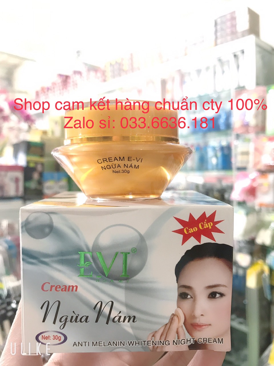 [Chuẩn Hàng Cty 100] Kem Evi Ngừa Nám - Trắng Da 30G